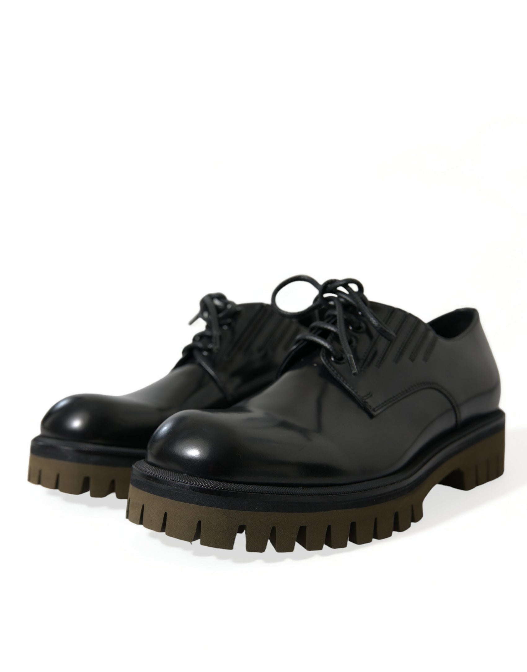 Eleganti scarpe derby in pelle nera