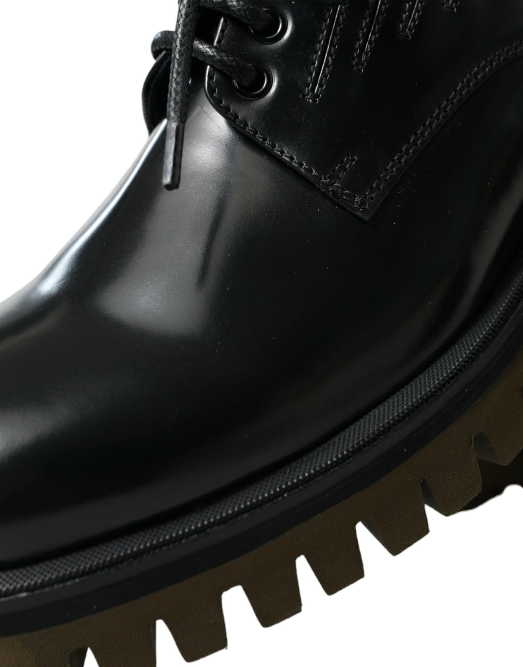 Eleganti scarpe derby in pelle nera