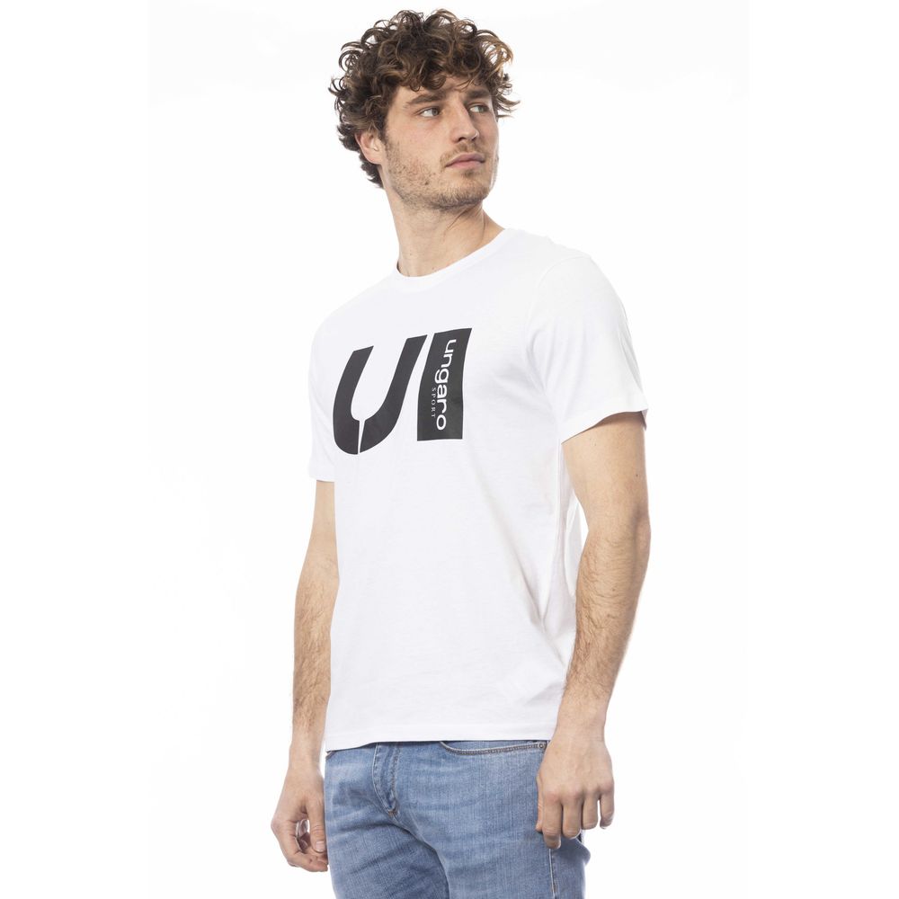 Weißes Herren-T-Shirt aus Baumwolle