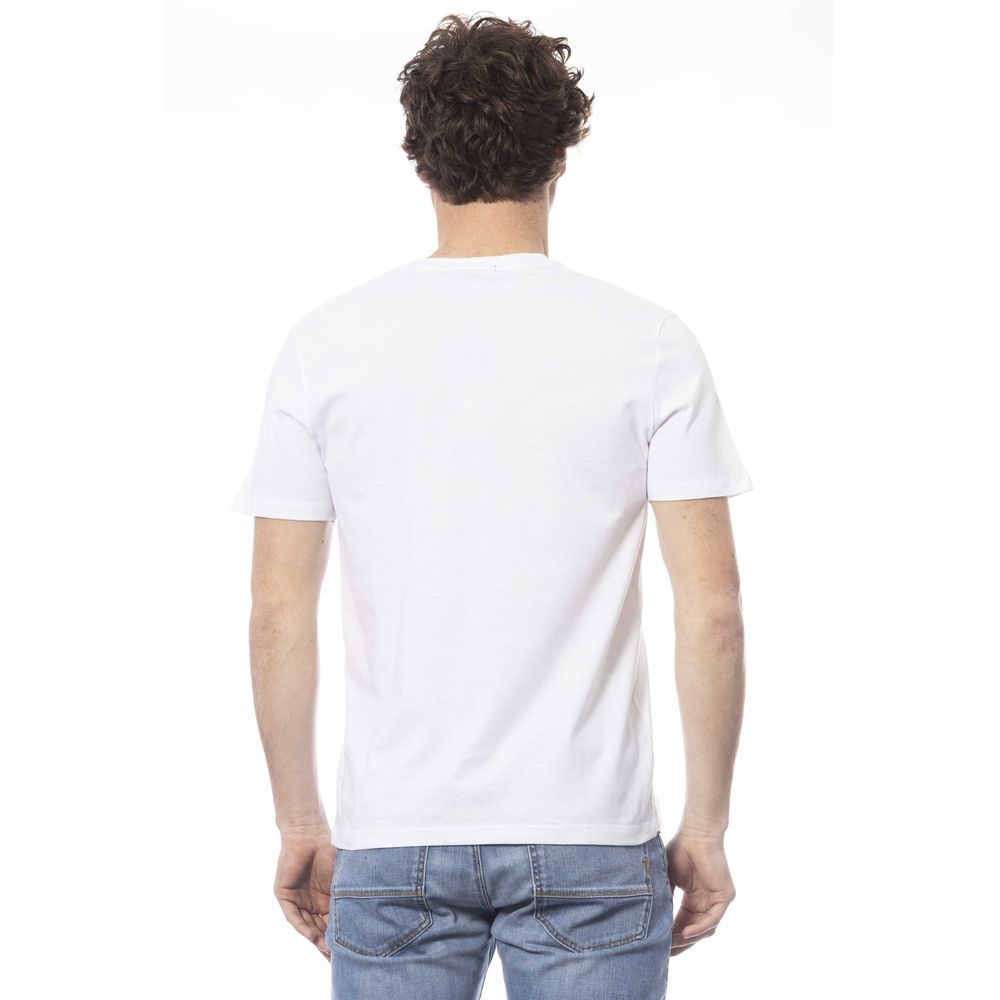 Weißes Herren-T-Shirt aus Baumwolle