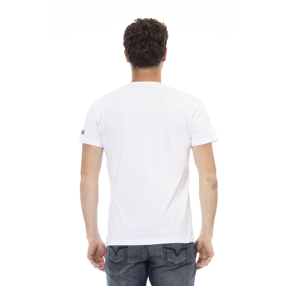 Weißes Herren-T-Shirt aus Baumwolle