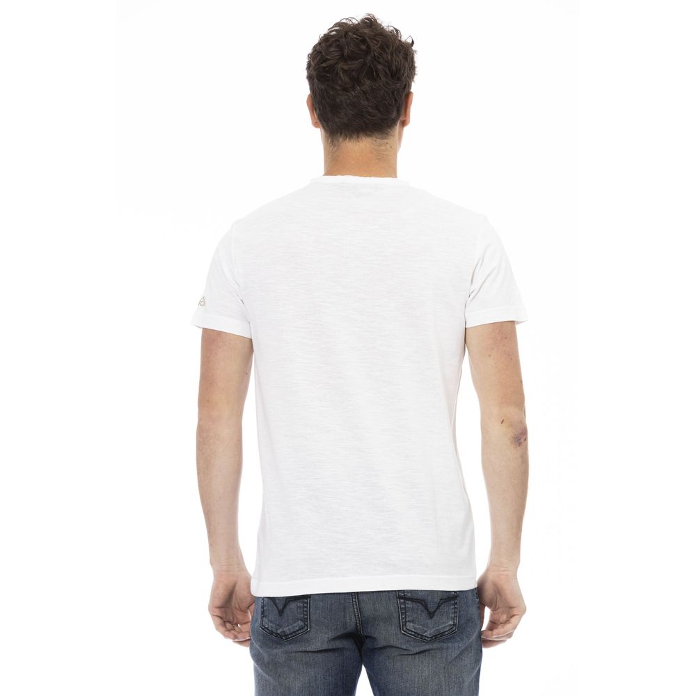 Weißes Herren-T-Shirt aus Baumwolle