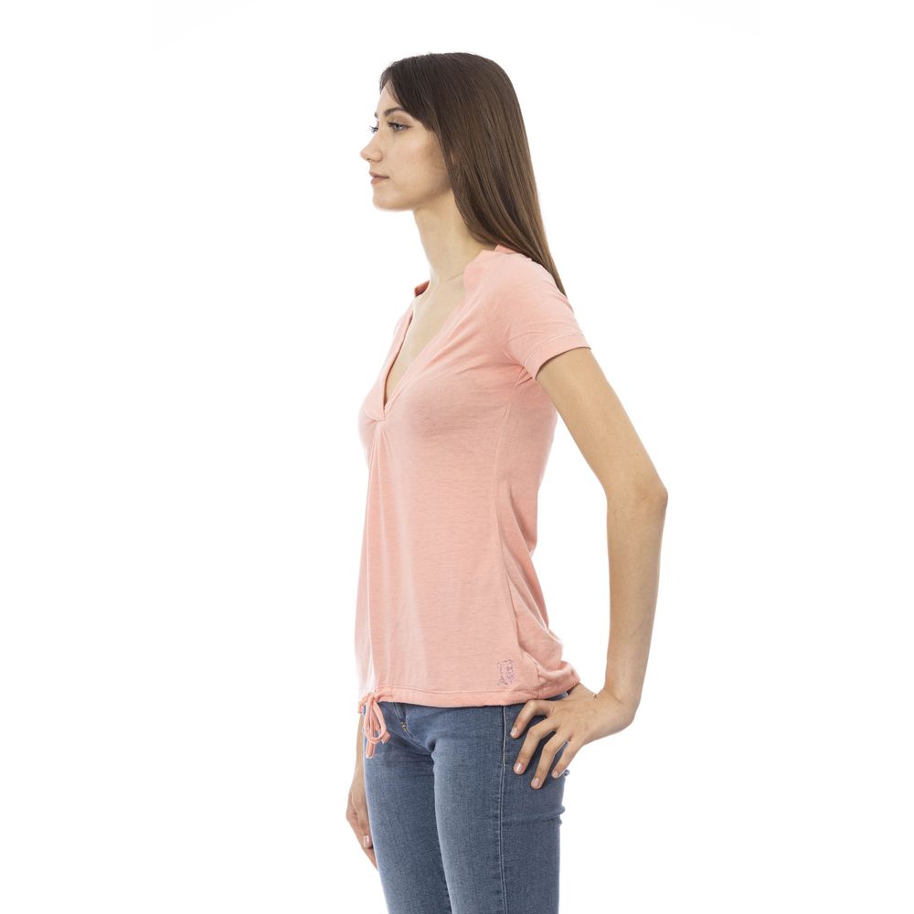 Mehrfarbiges Damen-T-Shirt aus Baumwolle
