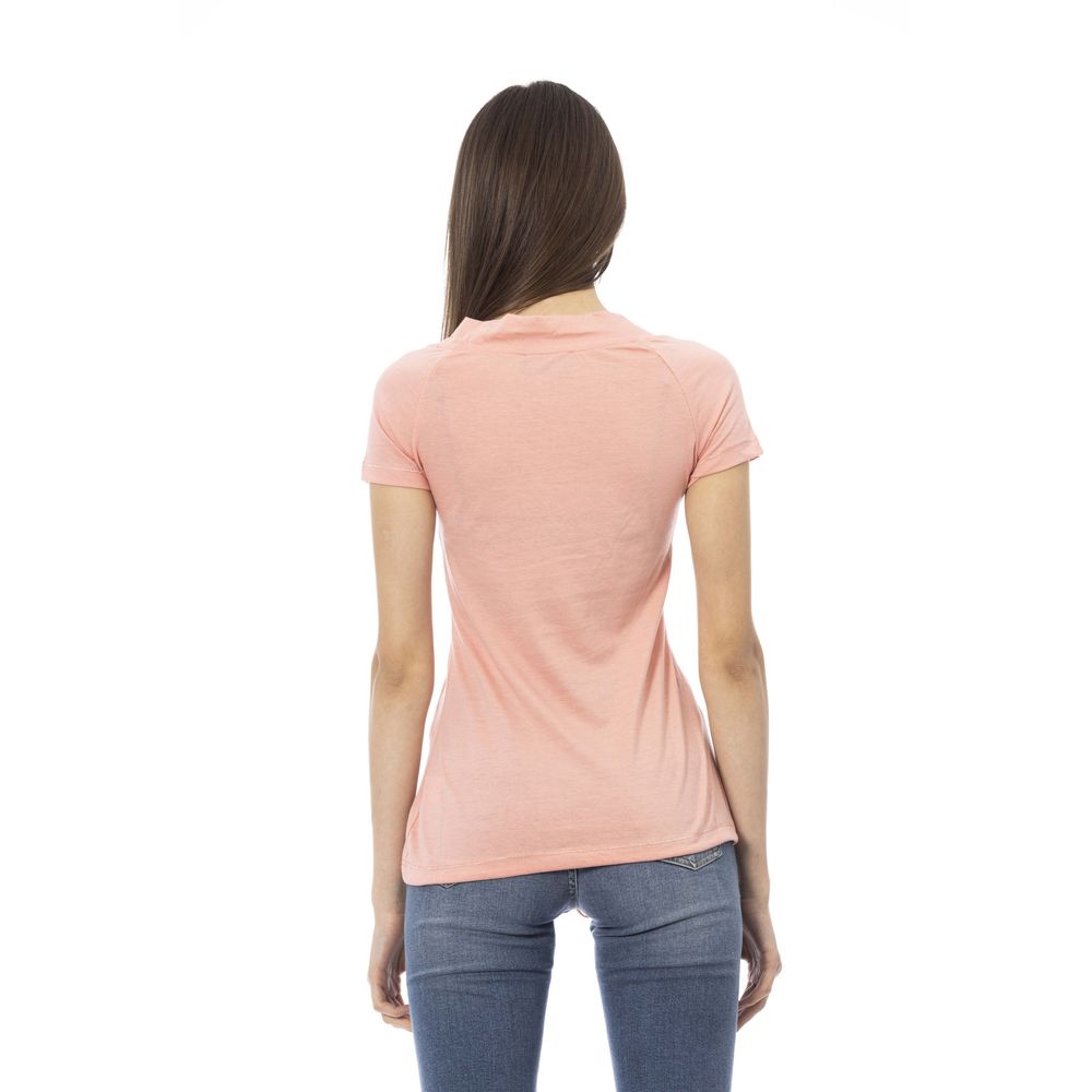 Mehrfarbiges Damen-T-Shirt aus Baumwolle