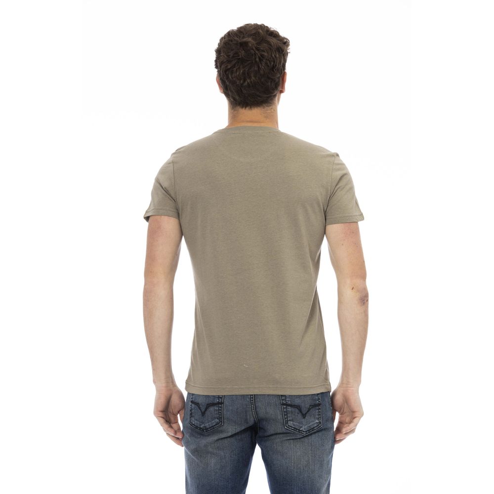 Grünes Herren-T-Shirt aus Baumwolle