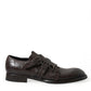 Elegant Triple Buckle Leather Dress Shoes