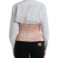 Elegante cintura corsetto con lacci rosa