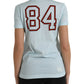 Elegante T-shirt in cotone azzurro chiaro