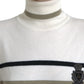 Maglione dolcevita in lana a righe italiane