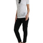 T-shirt girocollo monocromatica elegante