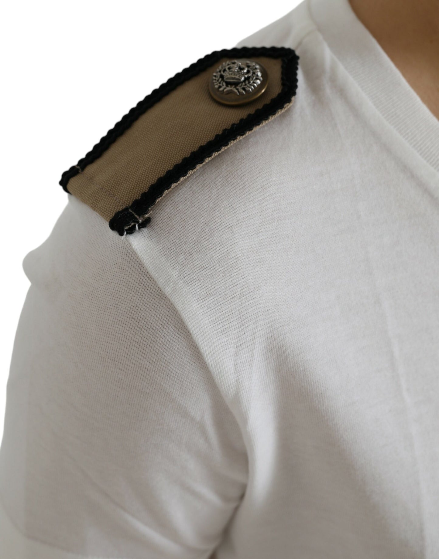 T-shirt girocollo monocromatica elegante