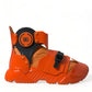 Orange Breezy High-Top Sneakers Charm