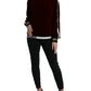 Elegante maglione in misto seta bordeaux