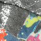 Maglione casual a collo alto in mohair multicolore