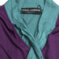 Maglione con fiocco in seta multicolore