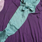 Maglione con fiocco in seta multicolore