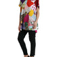 Dolce & Gabbana Multicolor Patchwork Cotton Silk Blouse Top