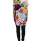Dolce & Gabbana Multicolor Patchwork Cotton Silk Blouse Top