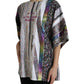 Maglietta girocollo multicolore chic