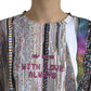 Maglietta girocollo multicolore chic
