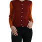 Elegante maglione cardigan in seta in toni vivaci