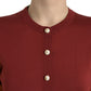 Elegante maglione cardigan in seta in toni vivaci
