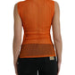 Canotta girocollo arancione chic