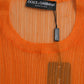 Canotta girocollo arancione chic