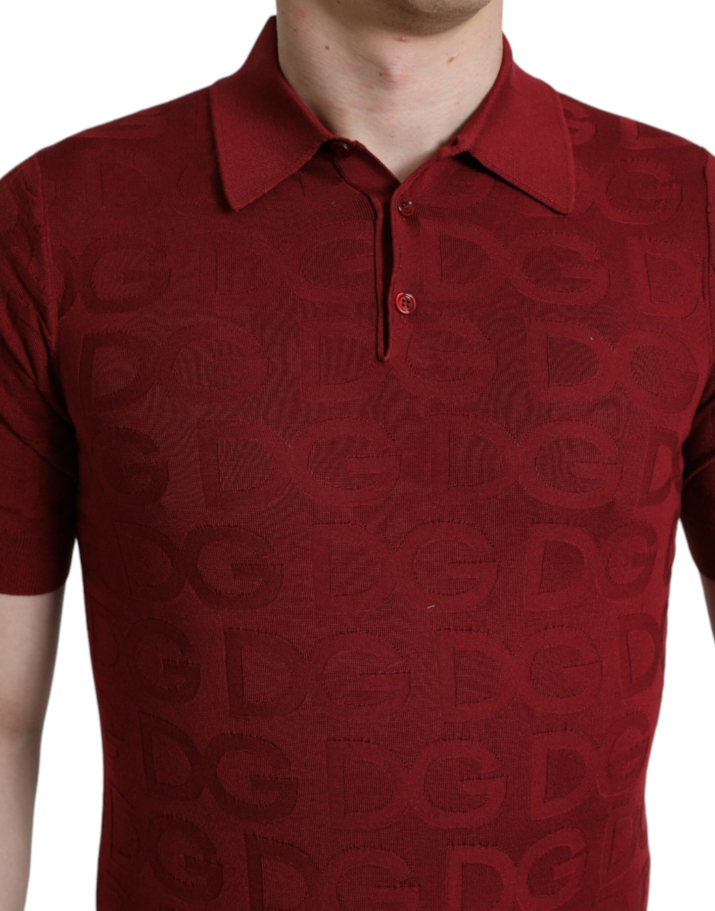 Elegante polo in seta color marrone