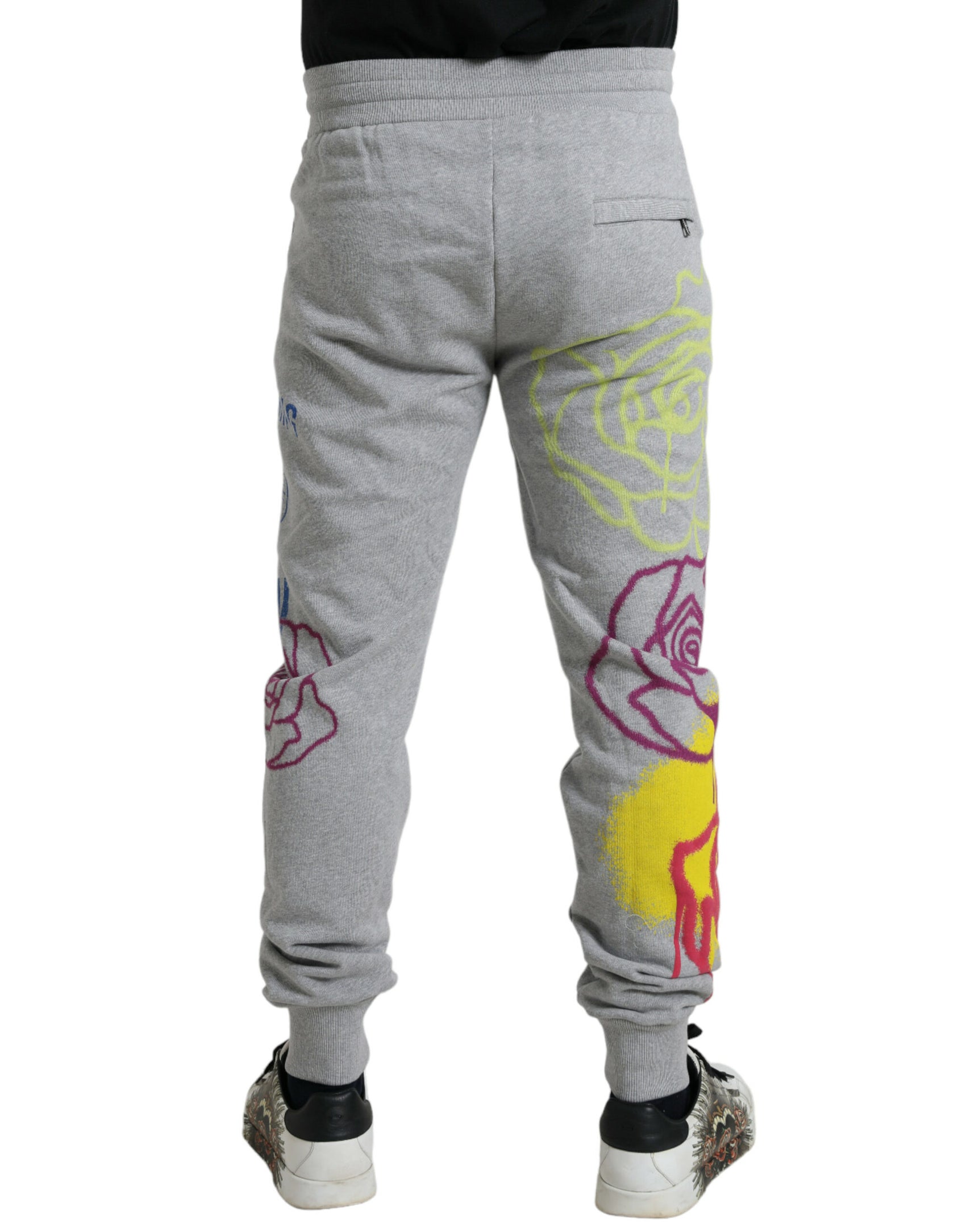 Schicke graue Skinny-Jogginghose aus Baumwolle