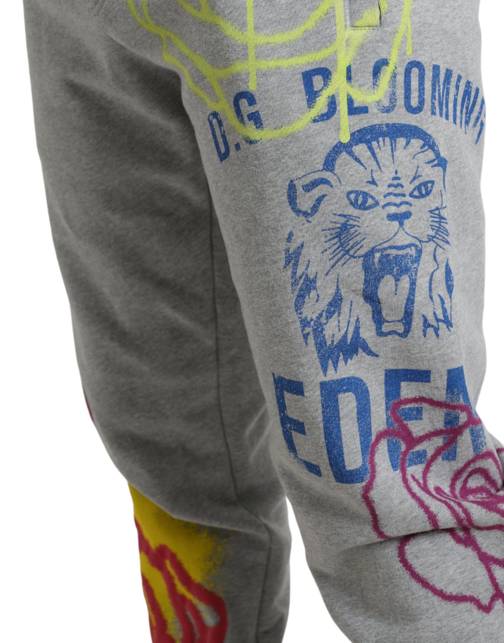 Schicke graue Skinny-Jogginghose aus Baumwolle