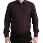 Elegantes kastanienbraunes Martini-Hemd