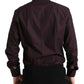 Elegantes kastanienbraunes Martini-Hemd