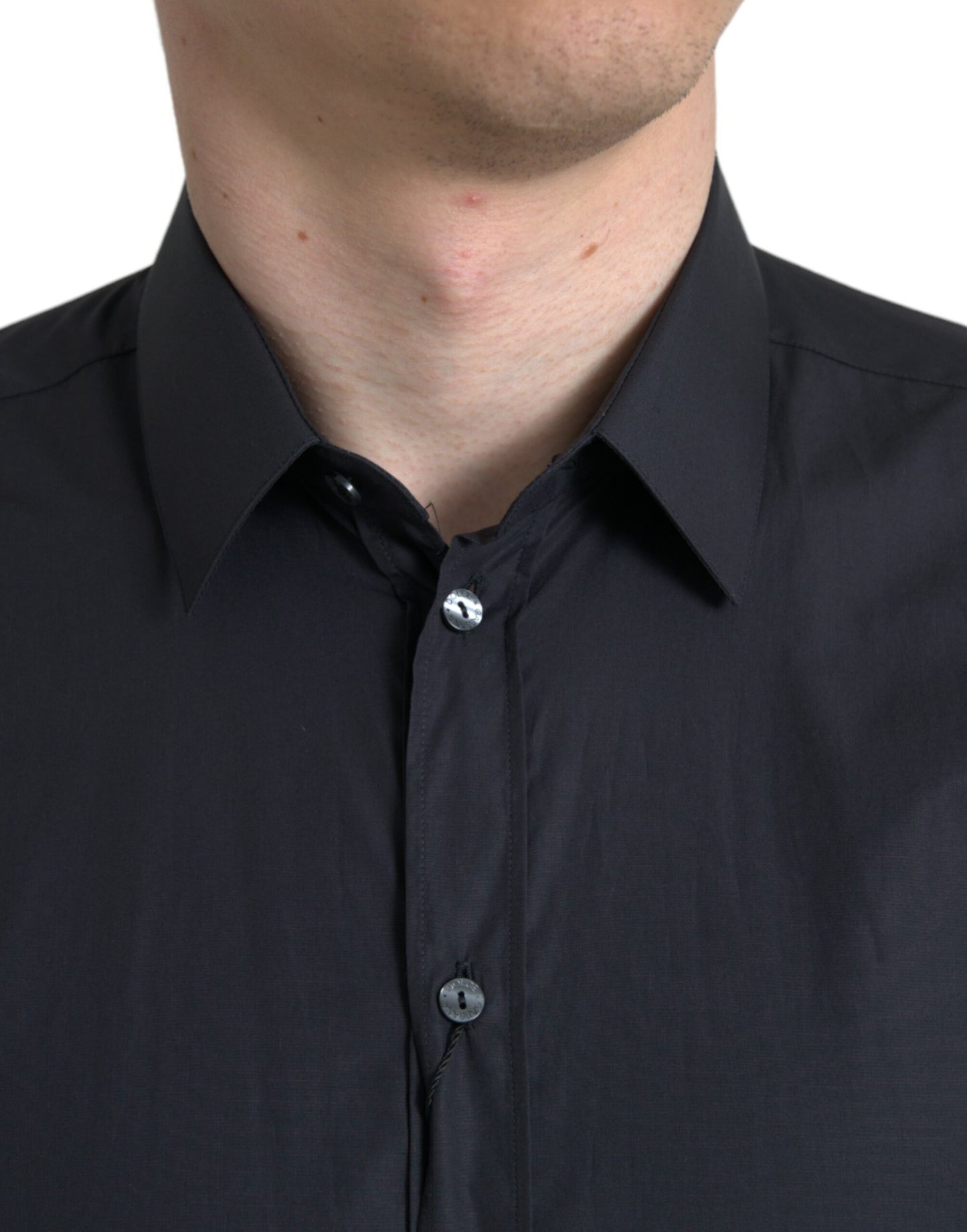 Elegantes, marineblaues Slim Fit Hemd