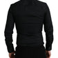 Elegantes schwarzes italienisches Slim Fit-Hemd