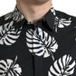Elegantes Slim Fit Hemd mit Blattmuster