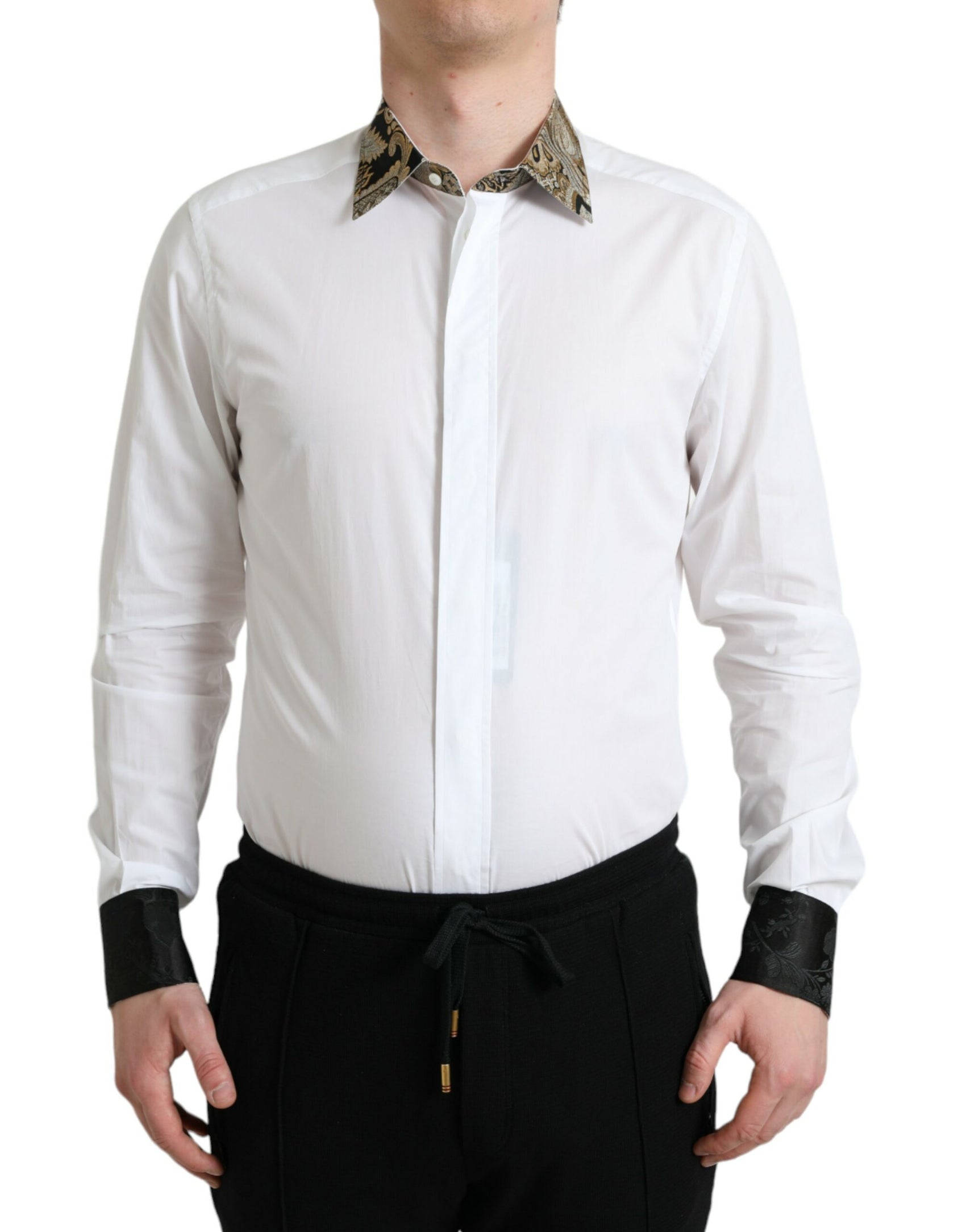 Elegantes Hemd mit goldenen Details