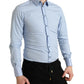 Elegantes Slim Fit Himmelblaues Hemd