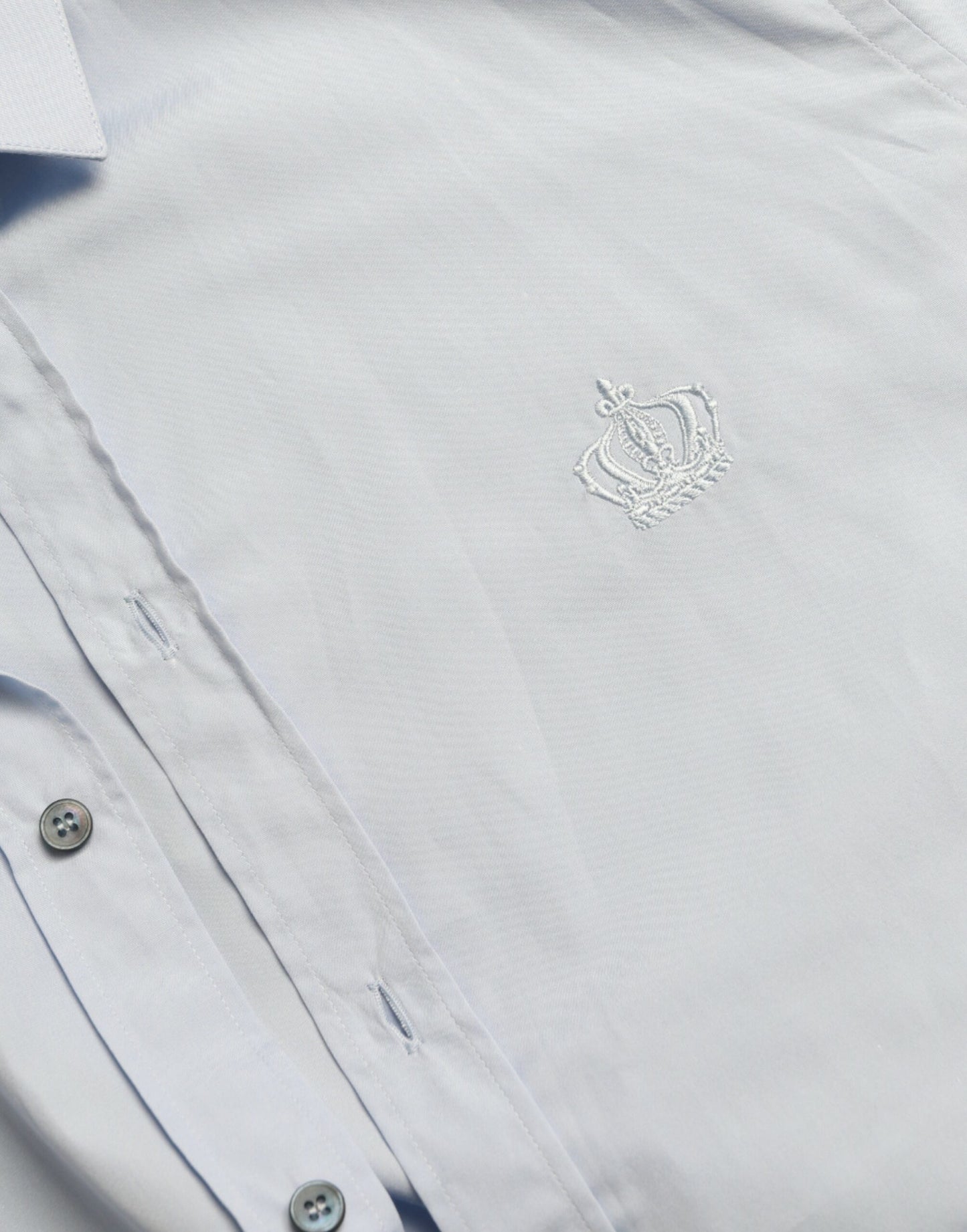Elegantes Slim Fit Himmelblaues Hemd