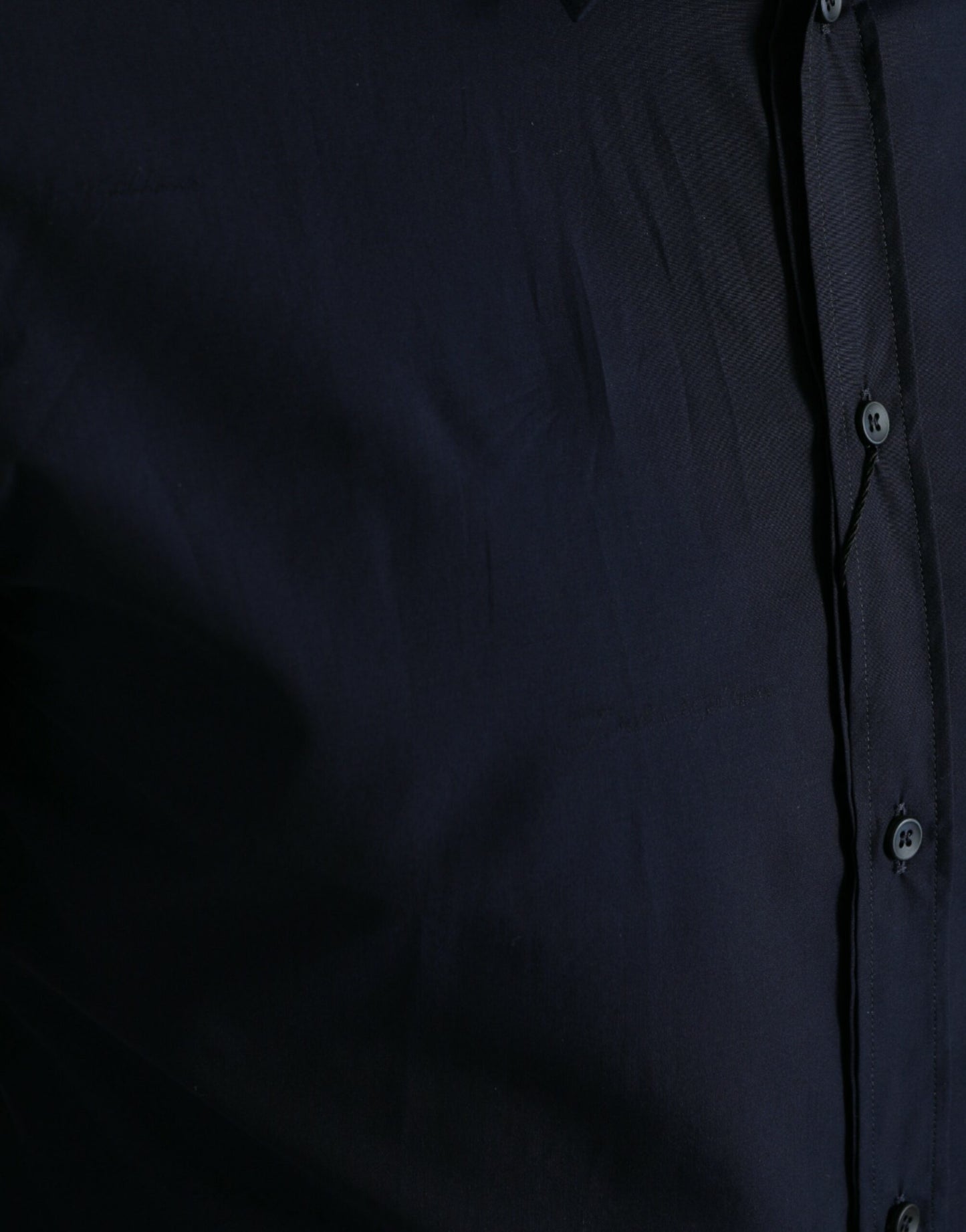 Elegantes marineblaues Jacquard-Hemd