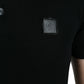 Elegante polo in cotone nero