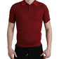 Polo T-shirt in seta color castagna - L'eleganza incontra la comodità