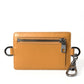 Elegant Orange Calf Leather Card Holder