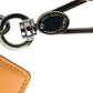 Elegant Orange Calf Leather Card Holder