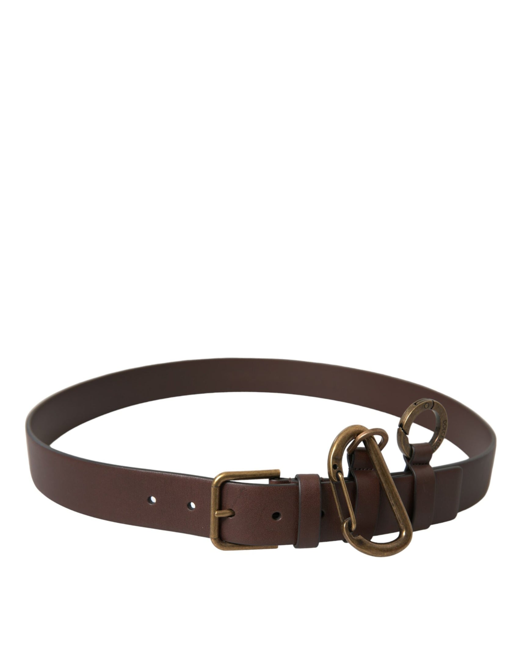 Elegante cintura in pelle di vitello con chiusura a fibbia in metallo