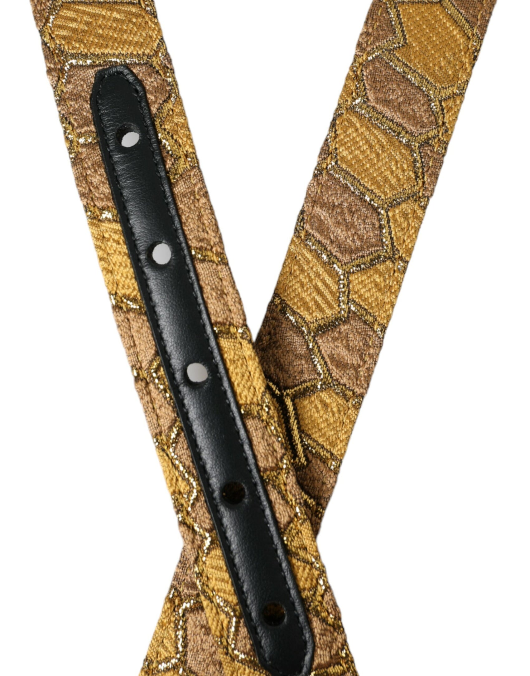 Cintura elegante in pelle dorata