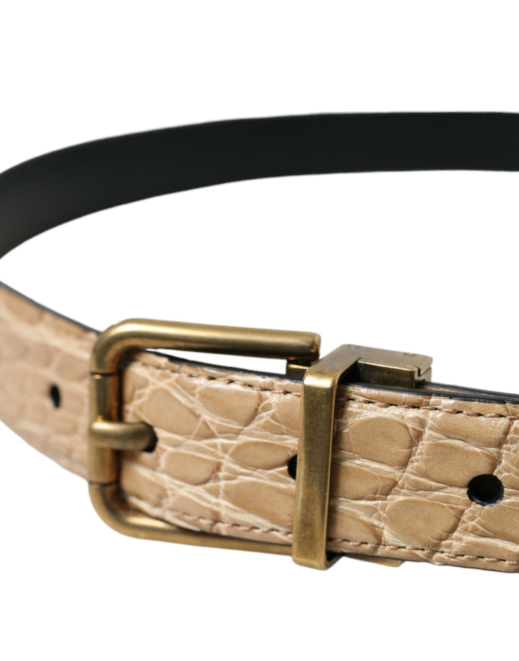 Cintura elegante in pelle beige