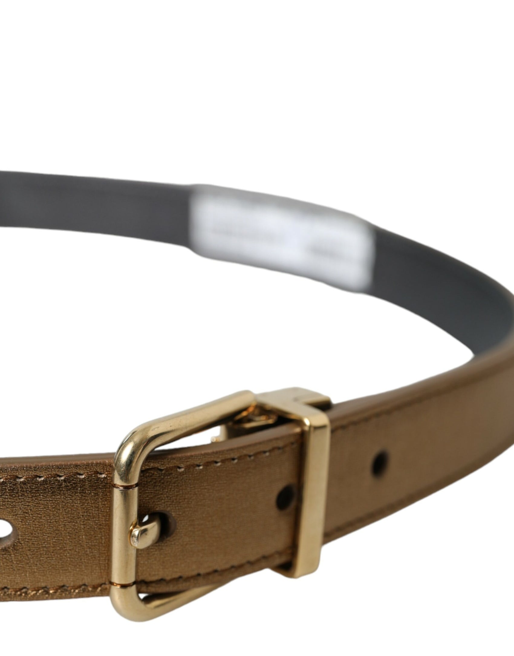 Cintura in pelle color oro metallizzato - Eleganza senza tempo