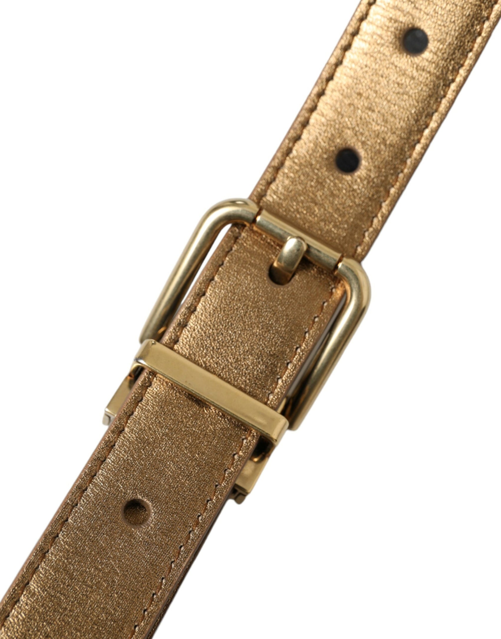 Cintura in pelle color oro metallizzato - Eleganza senza tempo