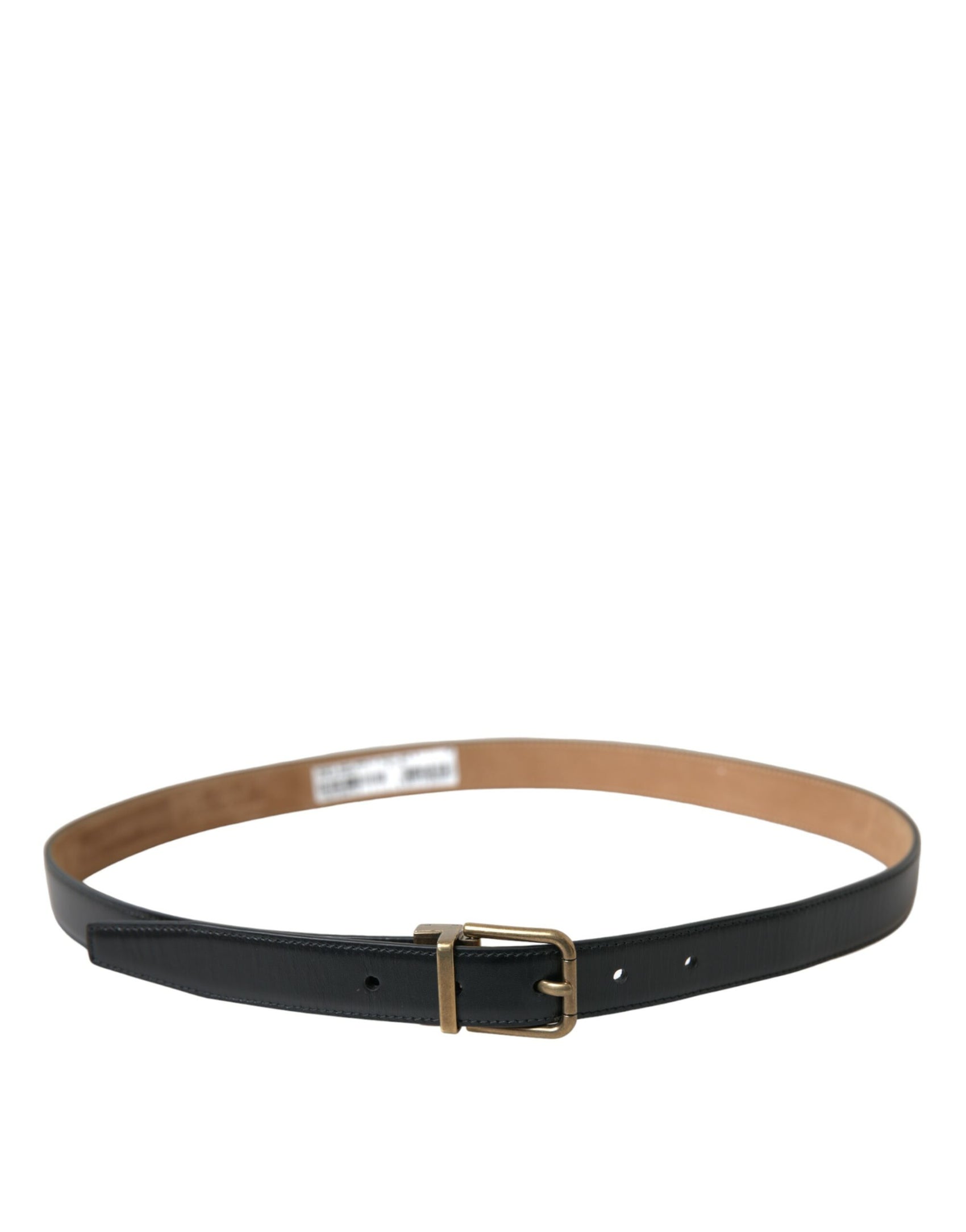Cintura elegante in pelle di vitello nera
